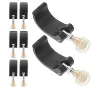 FESTFENDS 8 Piezas Hebilla de Bloqueo para Bastón de Senderismo Clip de Bloqueo Externo para Bastones de Trekking Nylon con Tuercas para Bastones de Senderismo y Montañismo y Escalada 1.8cm