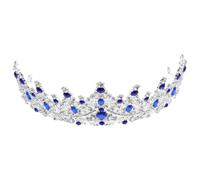 FESTFENDS Accesorios Cabello, Diadema de Gemas de Imitación para Mujer, para Novias y Desfiles, Tamaño 16.00X15.50X7.00Cm