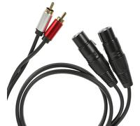 FESTFENDS Adaptador de Audio Conversor de Señal a Cable de Cobre y Pe y Jumpers, Alta Fiabilidad en Conexión para Mezcladoras