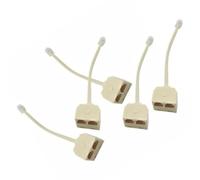 FESTFENDS Adaptador Divisor para Teléfono Fijo Conector Macho y Doble Enchufe Hembra, Diseño Compacto y Fácil Instalación para Oficina o Hogar