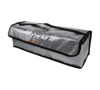 FESTFENDS Bolsa para Baterías Ignífuga de PVC con Asa, Resistente al Calor y Sistema de Aislamiento, Adecuado para Aventuras al Aire Libre y Carga de Baterías, Tamaño 49x15x15cm