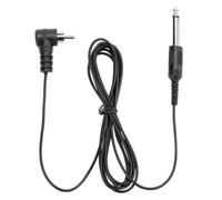 FESTFENDS Cable para Máquina de Tatuajes 192 M Línea de Gancho L Tipo Negro Carcasa de Silicona Aislante y Conector Metálico para Transmisión Rápida y Voltaje Estable Accesorio