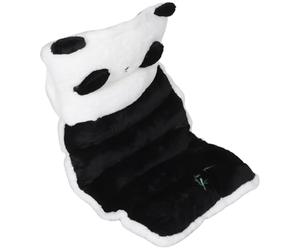 FESTFENDS Cojín de Asiento de Coche Blando Diseño de Panda de Felpa Funda Cálida y Fácil de Instalar para Interior en Frío y Compatible Mayoría de Vehículos