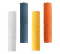 FESTFENDS Estuche Portátil Gran Capacidad y Protección para Cepillos de Dientes de Viaje 4 Piezas en Material PP Adecuado para Viajar al Aire Libre