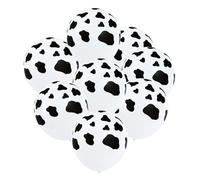 FESTFENDS Globos de Látex Negros y Blancos Diseño de Resistentes Prueba de Fugas 100 para de Fiesta y