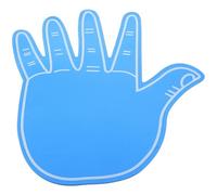 FESTFENDS Guantes de Espuma Eva Azul para Animar, Mano Gigante Dedos Separados, Cómodos y Ligeros, Ideales para Actuaciones y Fiestas Deportivas