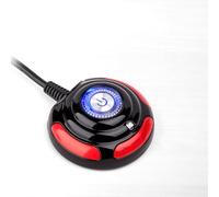 FESTFENDS Interruptor Ordenador Botón de Encendido Rojo de Plástico para Computadora de Sobremesa Luz Indicadora de Energía, Uso Conveniente en Casa y Bar