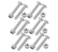 FESTFENDS Juego de 12 Tornillos de Conexión M4x25mm para Mesa de Futbolín en Acero al Carbono Diseño Ergonómico y Minimización de Irritación para Torneos de Equipo