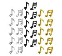 FESTFENDS Juego de 30 Globos de Aluminio Notas Musicales Negros para Decoraciones Versátiles en Fiestas y Conciertos Diseño Único y Fácil de Inflar