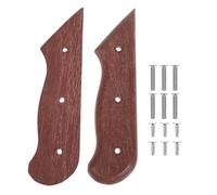 FESTFENDS Mango de Cortador de Madera Antideslizante para Cuchillos de Cocina, Repuesto Ergonómico Doble Pieza, Compatible Varios Tipos de Cuchillos para Uso Doméstico