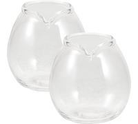 FESTFENDS Mini Jarra de Leche Japonesa sin Rebabas 20ml de con Diseño de Boquilla Paquete de 2 para Cafeterías y Restaurantes