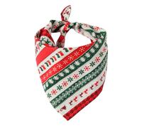 FESTFENDS Pañuelo Fácil de Poner y Difícil de Caer de Algodón Diseño Navideño Triangular para Mascotas Adecuado para Perros y Gatos en Fiestas de Fin de Semana