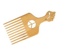 FESTFENDS Peine de Plástico Negro Diseño Ergonómico para Cabello Afro Púas Planas para Peinado Cómodo Dañar el Cuero Cabelludo, Adecuado para Uso en Casa o Baño
