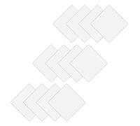 FESTFENDS Pinzas Antideslizantes para Esquinas de Alfombras de Color Claro, Reutilizables, de Material PU y PVC, Ideales para Baño y Dormitorio Forma Cuadrada, Pack de 12 Unidades
