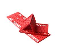 FESTFENDS Placas Antideslizantes para Ruedas de Coche de Goma Roja, Plegables y Resistentes al Frío Extremo, Ideales para Barro y Escalada en Nieve Arenosa