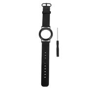 FESTFENDS Pulsera de Cuero Funda Protectora Negro Ajustable Resistente al Sudor y Arañazos Diseño para Localizador para Dispositivo de Rastreo, Compatible con Muñeca Adulto