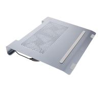 FESTFENDS Soporte Ventilado de 12cm Doble Ventilador de Aleación de Aluminio y Diseño Hueco y Refrigerador Portátil para Portátil Adecuado para Celebracion Verano