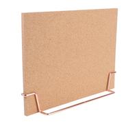 FESTFENDS Tablero de Corcho de Madera Marrón y Montaje en Pared Superficie Lisa para Escritura para Mensajes y Notas Adecuado para Salas de Reuniones y Dibujo
