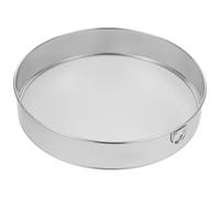 FESTFENDS Tamiz de harina de 30 cm/11,8 pulgadas, malla fina de acero inoxidable de 60 hilos, colador para hornear pasteles y pan, tamiz de harina con ganchos, fácil de colgar.