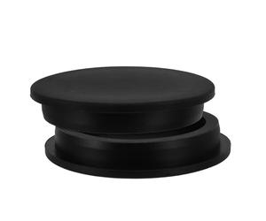 FESTFENDS Tapones de Silicona Negros para Tubos de 4 Pulgadas, 2 Piezas, Impermeables y Resistentes al Calor, para Aplicaciones Industriales y Equipos Automáticos
