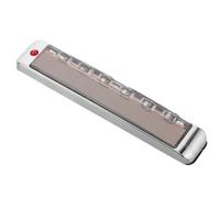 FESTFENDS Tira Protectora de Puerta de Automóvil Abs Plata Protector de Umbral de Puerta de Coche Energía Solar Luz de Advertencia Visibilidad Nocturna y Modos de Aviso Múltiples