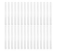 FESTFENDS Varilla Agitadora de Vidrio Transparente con Cabeza Redonda 30 Piezas 15cm Tacto Suave y Fácil de Manejar para Tratamientos de Belleza y Cuidado Facial en Laboratorio Reutilizable
