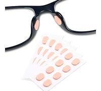 Festful Almohadillas de nariz para gafas, 20 pares de almohadillas de espuma suave, antideslizantes y de espuma suave (color de piel/1,5 mm)
