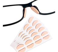 Festful Almohadillas de nariz para gafas, 20 pares de almohadillas de espuma suave para la nariz, (forma en D y 1,5 mm) (color de piel)