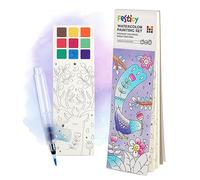 Festicy Álbum para Colorear con Agua I 25 Páginas Animales Salvajes | Solo agua en el pincel: sin caja de pinturas, sin vaso, sin manchas