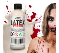Festicy Latex Liquido Maquillaje 100 ml 2025 Disfraz Halloween y Efectos Especiales I Cicatrices y Heridas Falsa Latex Realistas I Fácil de Aplicar y Seguro I Disfraz Halloween Hombre, Mujer, Niño