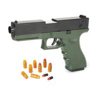 Festicy Pistola de juguete para niños y adultos, juego de carnaval con 8 mangas y 10 cartuchos, ideal como disfraz de mafia para hombre, para carnaval, Halloween y fiesta temática I Carnaval