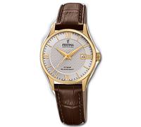 Festina Análogo Mujer Reloj F20011/2 Cuero Pulsera Suizo Hecho Braun UF20011/2
