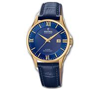 Festina Análogo Reloj para Hombre F20010/3 Cuero Suizo Hecho Azul UF20010/3