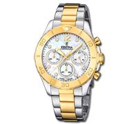 Festina Boyfriend Reloj Pulsera Dama Cuarzo Acero Plateado Dorado UF20604/1