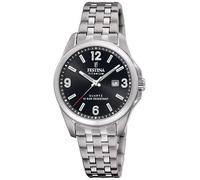 Festina Calendario De Titanio (31 Mm), Esfera Negra / Pulsera De Titanio