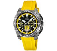 Festina Chrono Bike 2025 (45,5 Mm), Esfera Amarilla Y Negra / Correa De