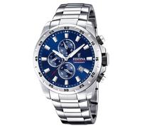 Festina Cronógrafo Esfera Azul Correa De Acero Inoxidable F20463/2 Relojes
