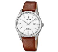 Festina Elegante Hombre Reloj F20512/2 Pulsera de Cuero Clásico Braun UF20512 /