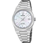 Festina Reloj Mujer F20035/1 Swiss Made Caja de Acero Inoxidable 316l Plateado Correa de Acero Inoxidable 316l Plateado