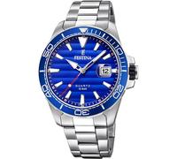 Festina Reloj Hombre F20360/1 – Acero inoxidable 316L plateado, cuarzo, calendario, casual, 10 ATM