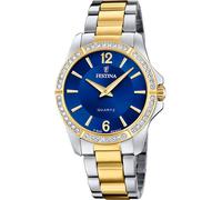 Festina F20594/2 Reloj de pulsera Mujeres 35mm 5ATM Cuarzo Azul Plata, Oro