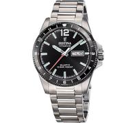 Festina F20698/4 Reloj de pulsera Cuarzo Titanio 43mm 10ATM Unisex Negro Plata
