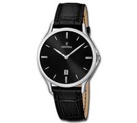 Festina Hombre Reloj F16745/5 Analógico Cuero de Pulsera Clásico Negro UF16745 /