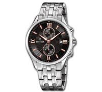 Festina Hombre Reloj F6854/7 Sport de Acero Inoxidable Retro Plata UF6854/7