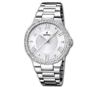 Festina Mujer Reloj F16719/1 Análogo Pulsera Acero Tendencia Plata UF16719/1