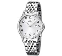 Festina Mujeres-Hombres Reloj F16748/1 Pulsera Acero Clásico Plata UF16748/1