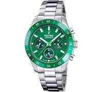Festina Reloj Analógico Hombre y Mujer - Unisex de Acero Inoxidable 316l Plateado - Movimiento de Cuarzo Cronógrafo - Cristal Mineral Resistente - Resistente al Agua 10 ATM F20693/5 - Ceramic