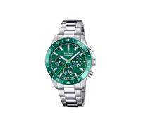Festina Reloj Analógico Hombre y Mujer - Unisex de Acero Inoxidable 316l Plateado - Movimiento de Cuarzo Cronógrafo - Cristal Mineral Resistente - Resistente al Agua 10 ATM F20693/6 - Ceramic
