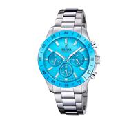 Festina Reloj Analógico Hombre y Mujer - Unisex de Acero Inoxidable 316l Plateado - Movimiento de Cuarzo Cronógrafo - Cristal Mineral Resistente - Resistente al Agua 10 ATM F20693/3 - Ceramic