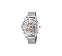 Festina Reloj Automático Mujer de Acero Inoxidable 316l Plateado - Relojes Mujer - Cristal de Zafiro de Alta Resistencia F20627/1
